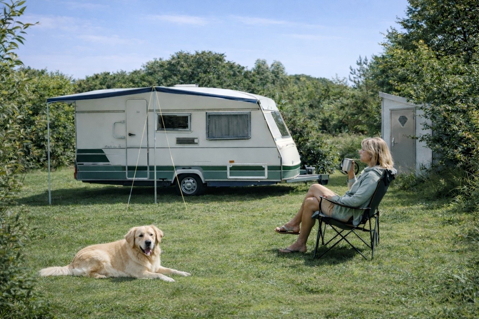 solo kamperen in Nederland